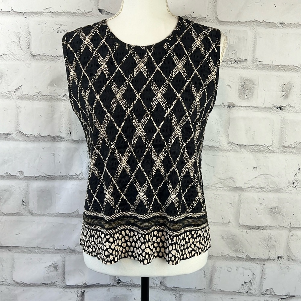 Pleat Pleat by Rafael Sleeveless Top Black